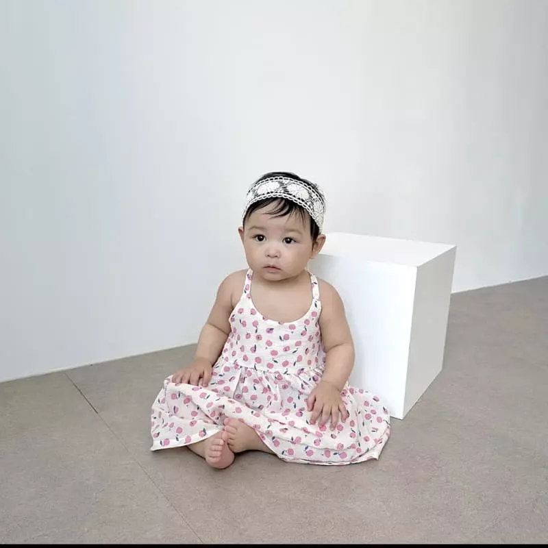 Party Kids - Korean Children Fashion - #kidzfashiontrend - Mini Apple One-piece - 6