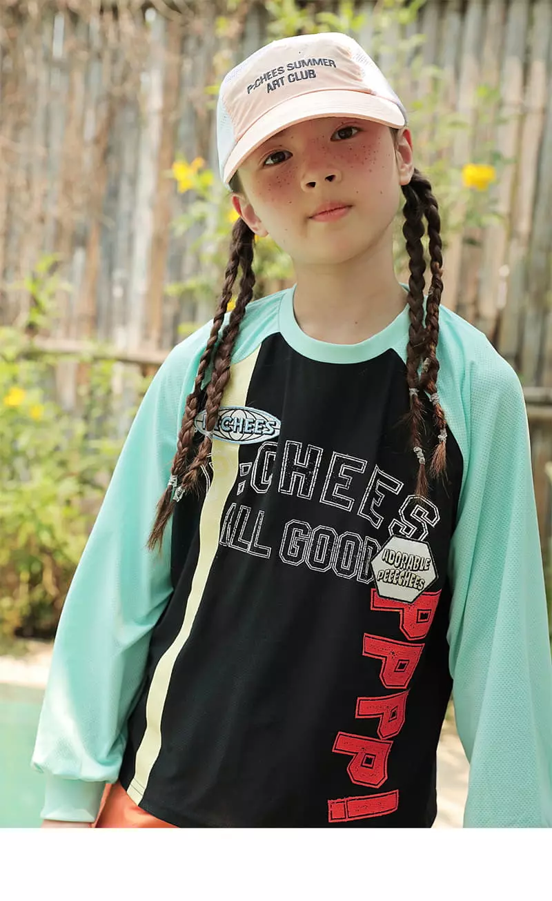 Peach-Cream - Korean Junior Fashion - #childrensboutique - Perbin Mesh Top