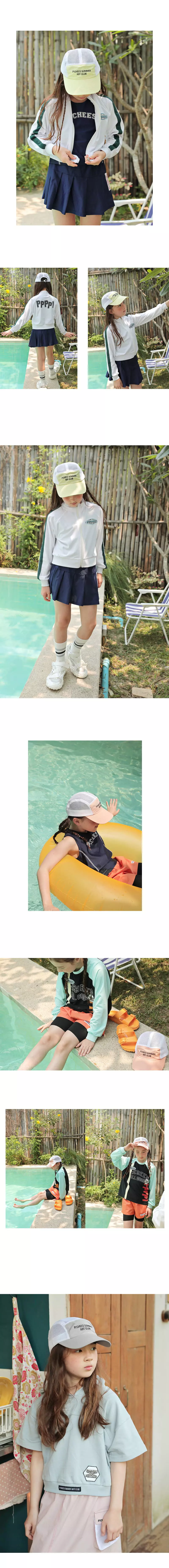 Peach-Cream - Korean Junior Fashion - #prettylittlegirls - Nichel Mesh Cap - 2