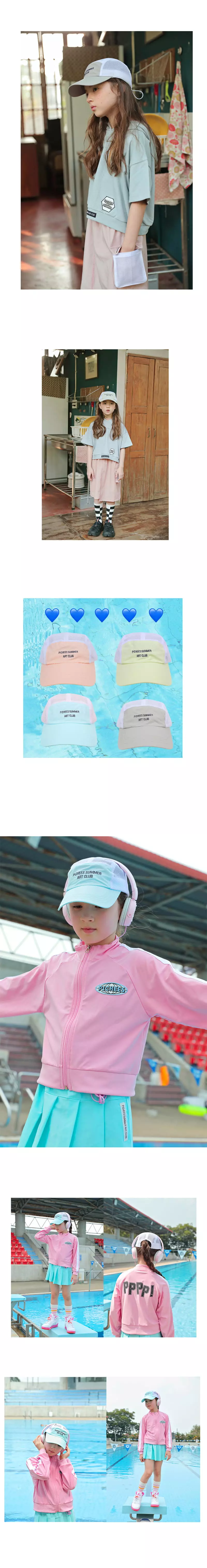 Peach-Cream - Korean Junior Fashion - #todddlerfashion - Nichel Mesh Cap - 3