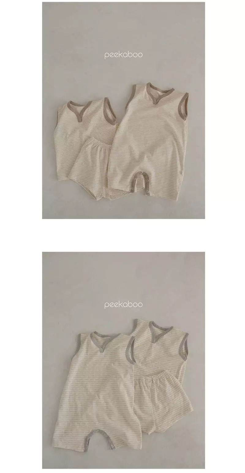 Peekaboo - Korean Baby Fashion - #babyoutfit - Pin Bodysuit - 6