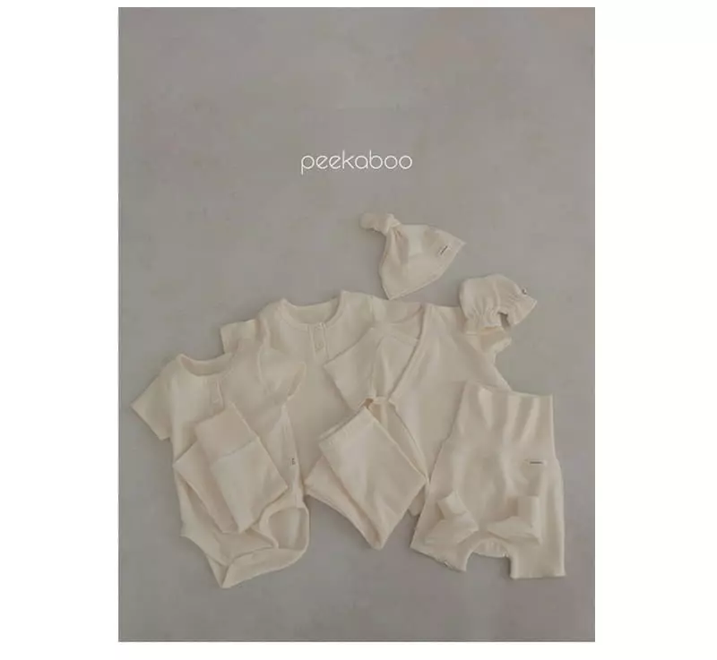 Peekaboo - Korean Baby Fashion - #onlinebabyboutique - Vanila Bodysuit Set - 3
