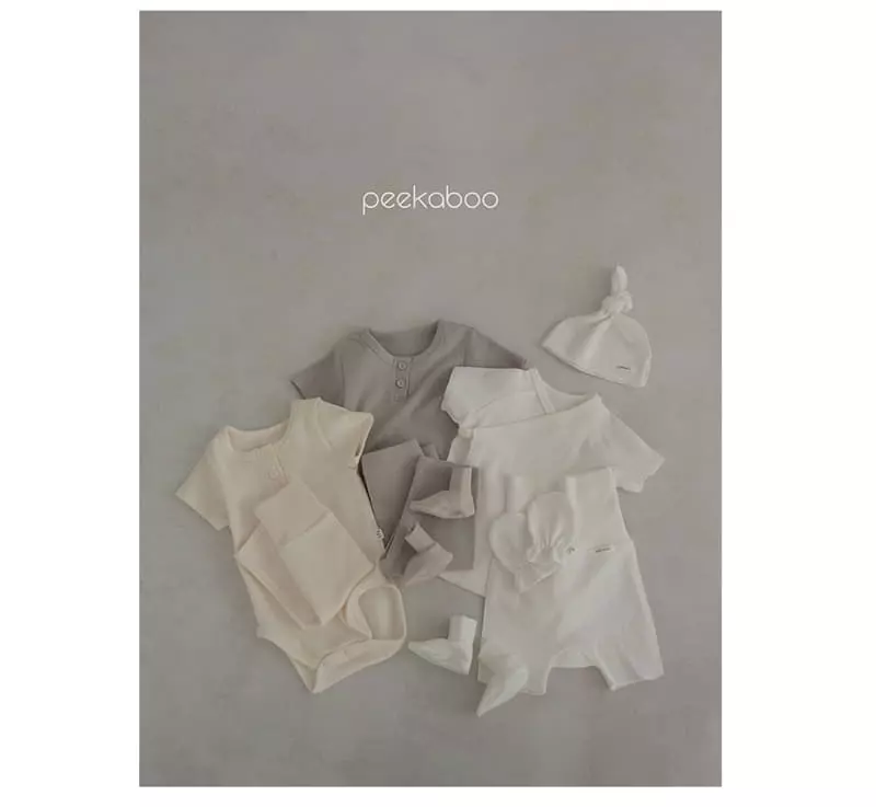 Peekaboo - Korean Baby Fashion - #onlinebabyshop - Vanila Hand Foot Wrap Set - 3
