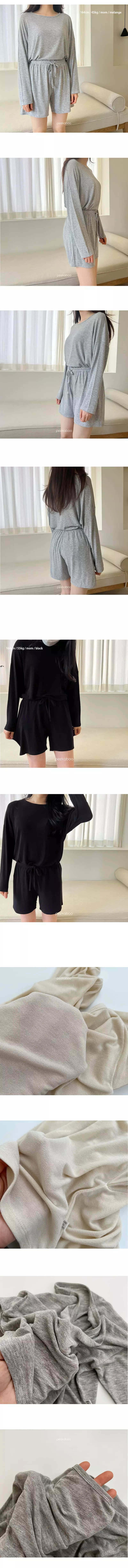 Peekaboo - Korean Women Fashion - #momslook - Eco Top Bottom Set Mom - 3