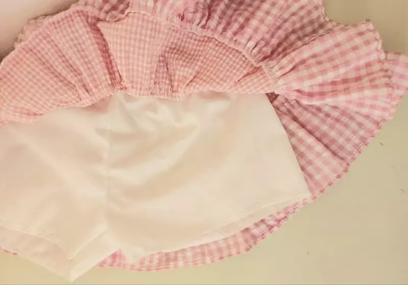 Petit Chou Chou - Korean Children Fashion - #discoveringself - Check Mix Whole Skirt - 6