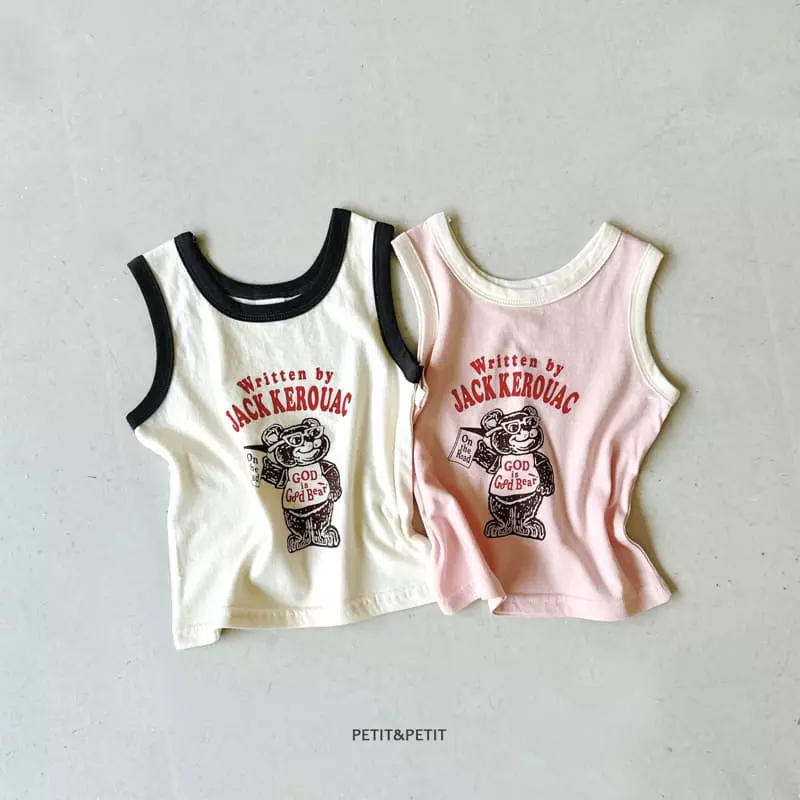 Petit & Petit - Korean Children Fashion - #fashionkids - Good Bear Sleeveless - 8