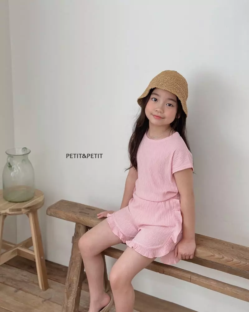 Petit & Petit - Korean Children Fashion - #magicofchildhood - Momo Frill Top Bottom Set - 9