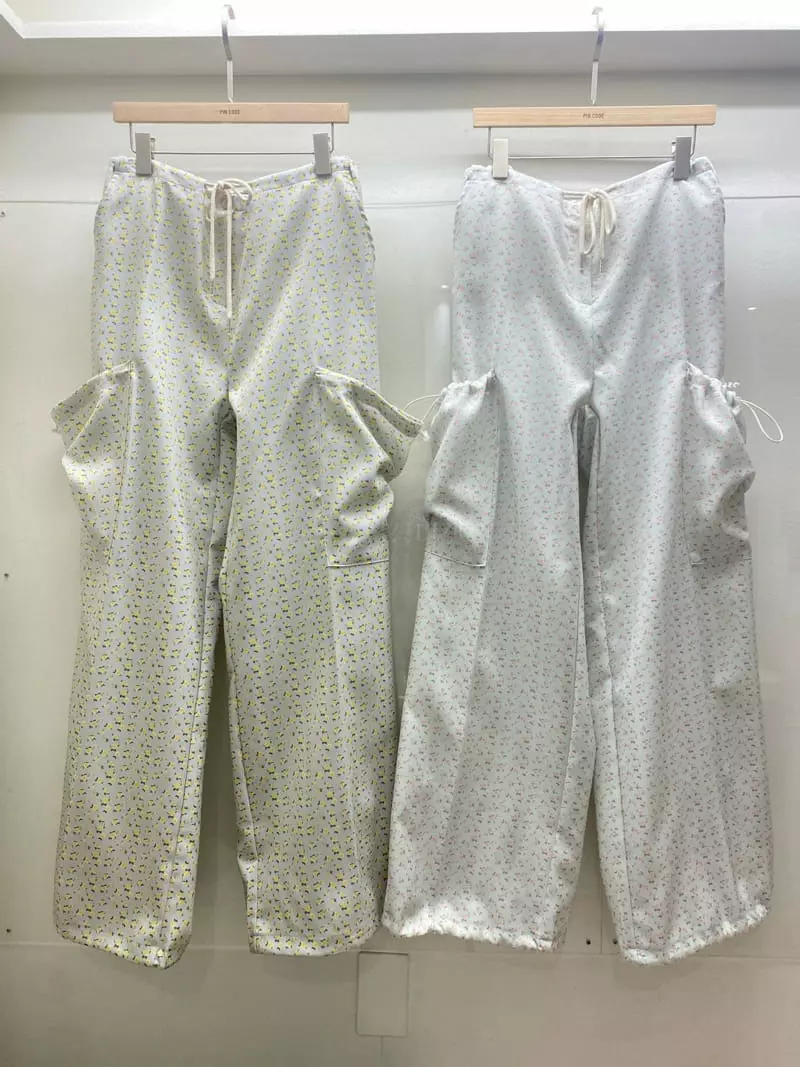 Pin Code - Korean Women Fashion - #momslook - String Flower Pants