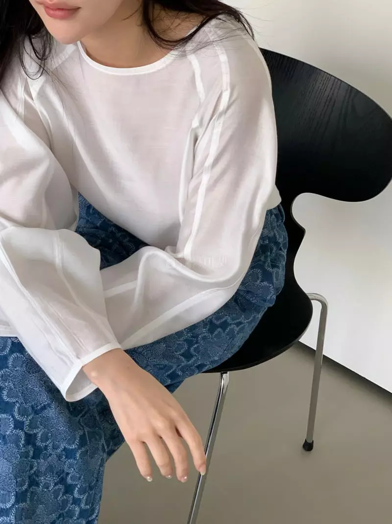 Pin Code - Korean Women Fashion - #momslook - Stitch Blouse - 9