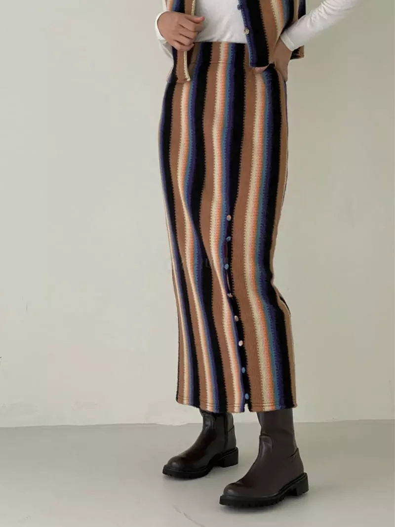 Pin Code - Korean Women Fashion - #momslook - Multi Skirt - 3