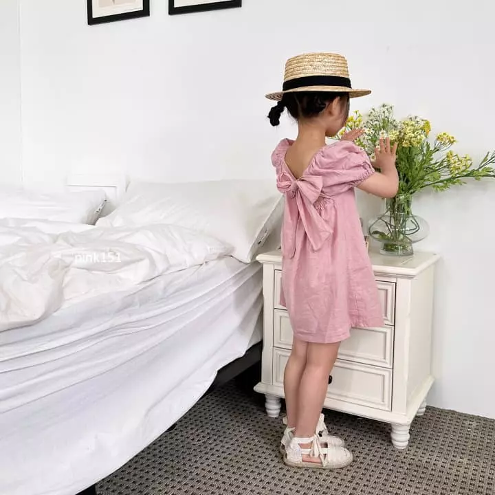 Pink151 - Korean Children Fashion - #designkidswear - Ribbon One-piece - 12