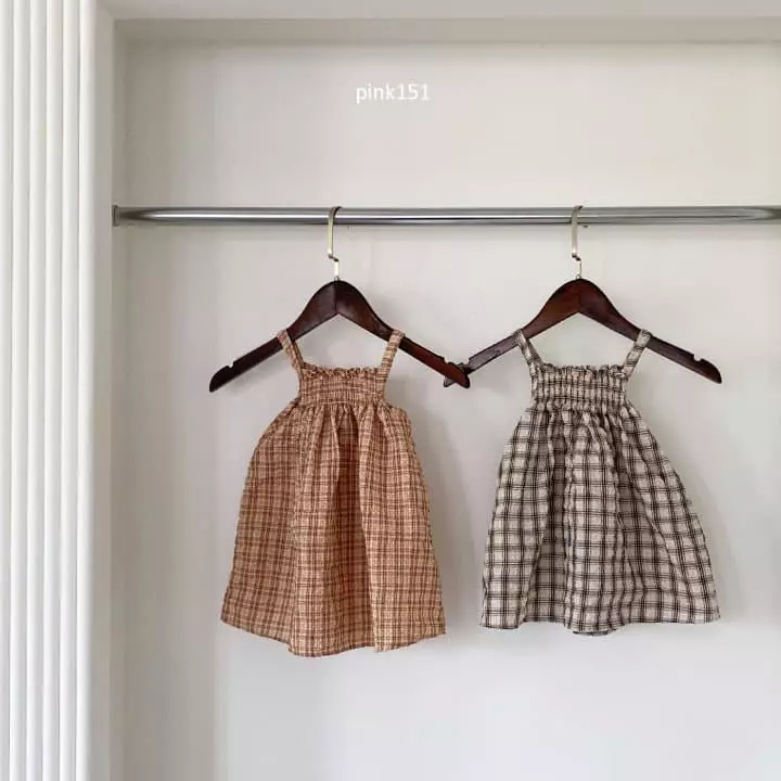 Pink151 - Korean Children Fashion - #magicofchildhood - Smocked Check One-piece - 7