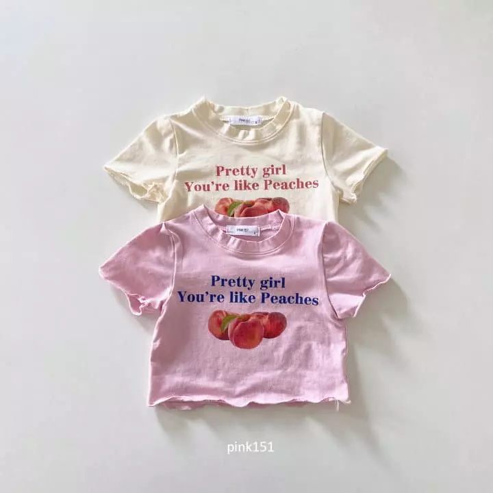 Pink151 - Korean Children Fashion - #magicofchildhood - Like Peach Crop Tee - 2
