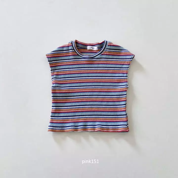 Pink151 - Korean Children Fashion - #magicofchildhood - Rainbow Rib Tee - 4