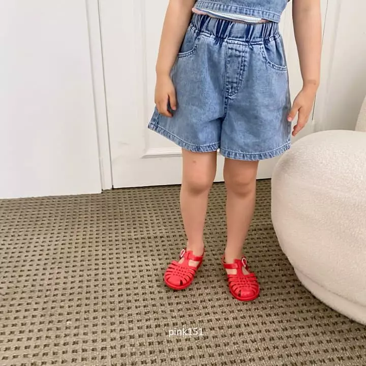 Pink151 - Korean Children Fashion - #prettylittlegirls - Stone Denim Shorts - 10