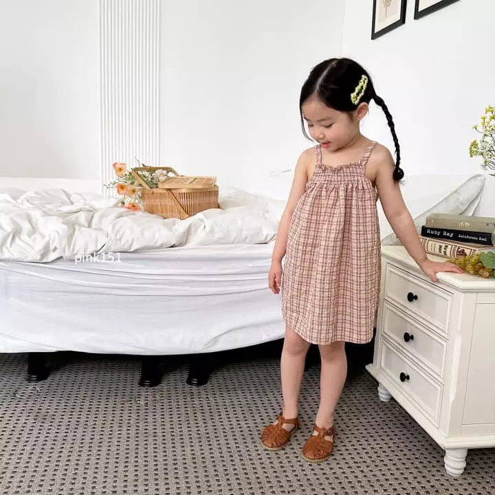 Pink151 - Korean Children Fashion - #prettylittlegirls - Smocked Check One-piece - 9