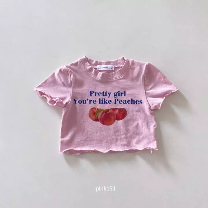 Pink151 - Korean Children Fashion - #minifashionista - Like Peach Crop Tee - 4
