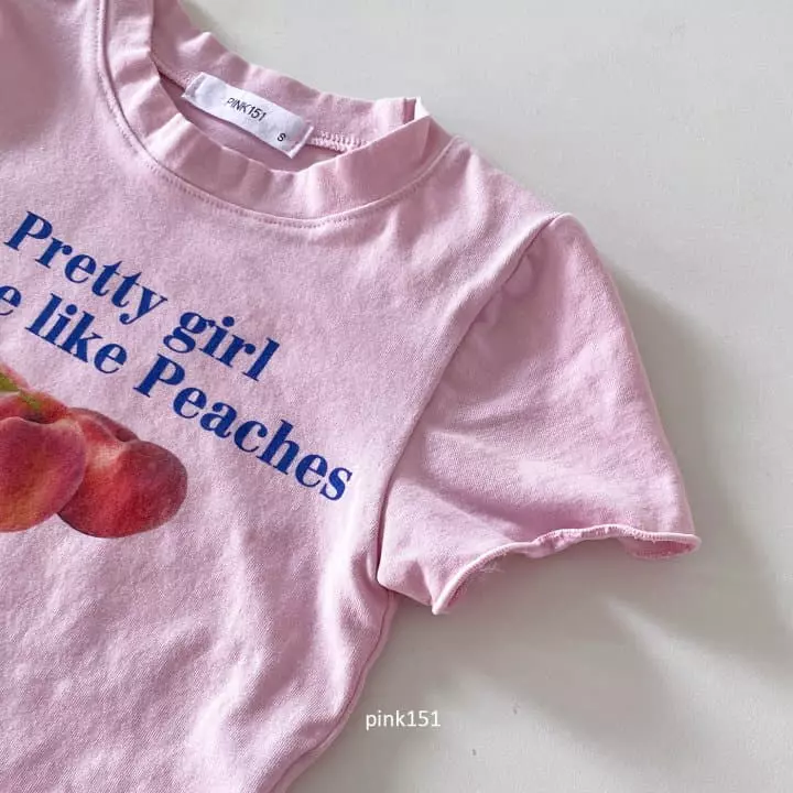 Pink151 - Korean Children Fashion - #todddlerfashion - Like Peach Crop Tee - 5