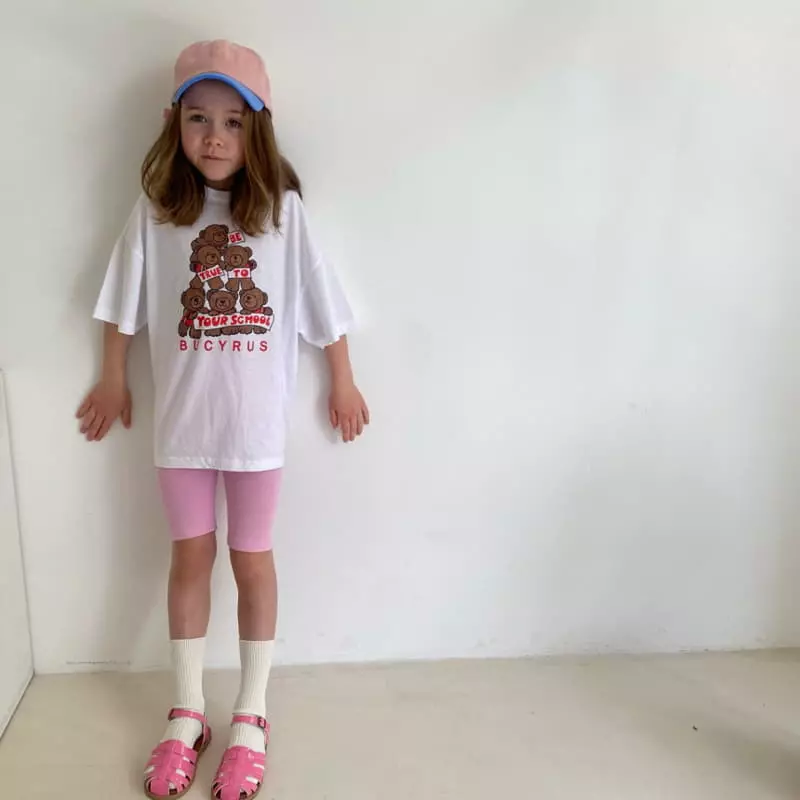 Plan B - Korean Children Fashion - #Kfashion4kids - School Cool Bear Tee - 7
