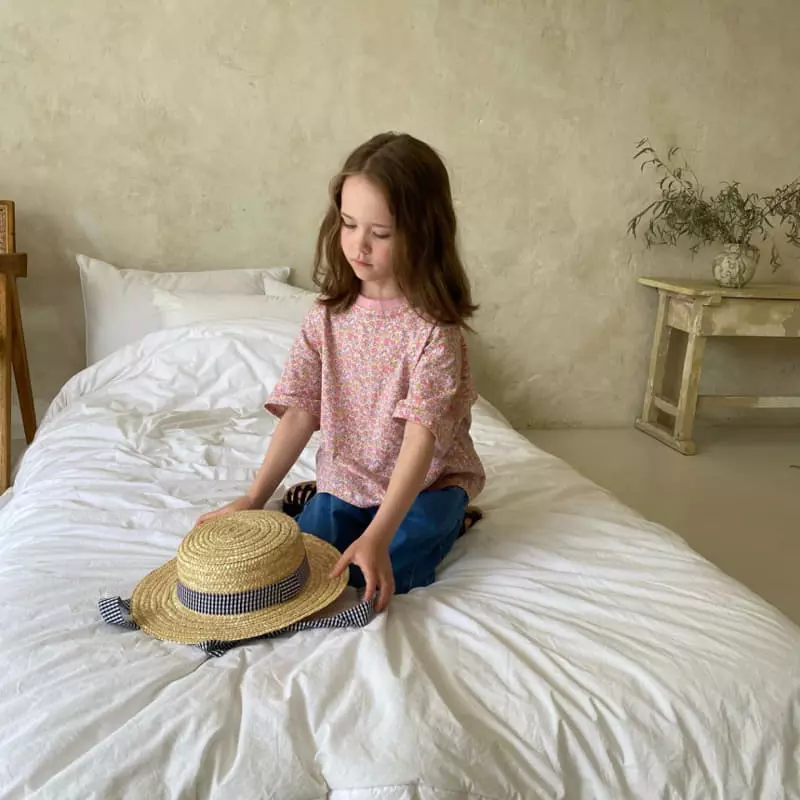 Plan B - Korean Children Fashion - #designkidswear - Flower Color Tee - 3