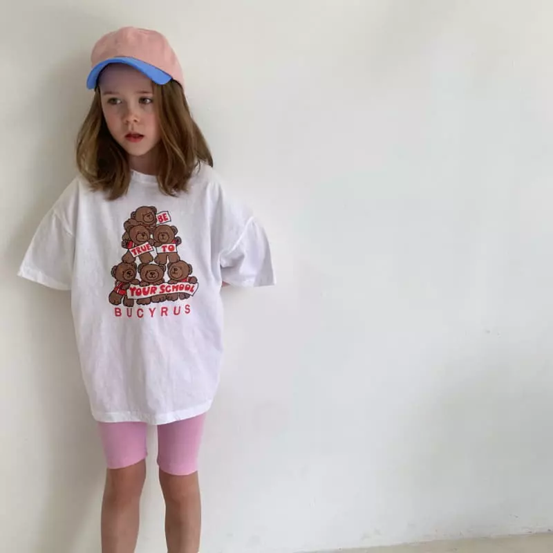Plan B - Korean Children Fashion - #kidzfashiontrend - School Cool Bear Tee - 6