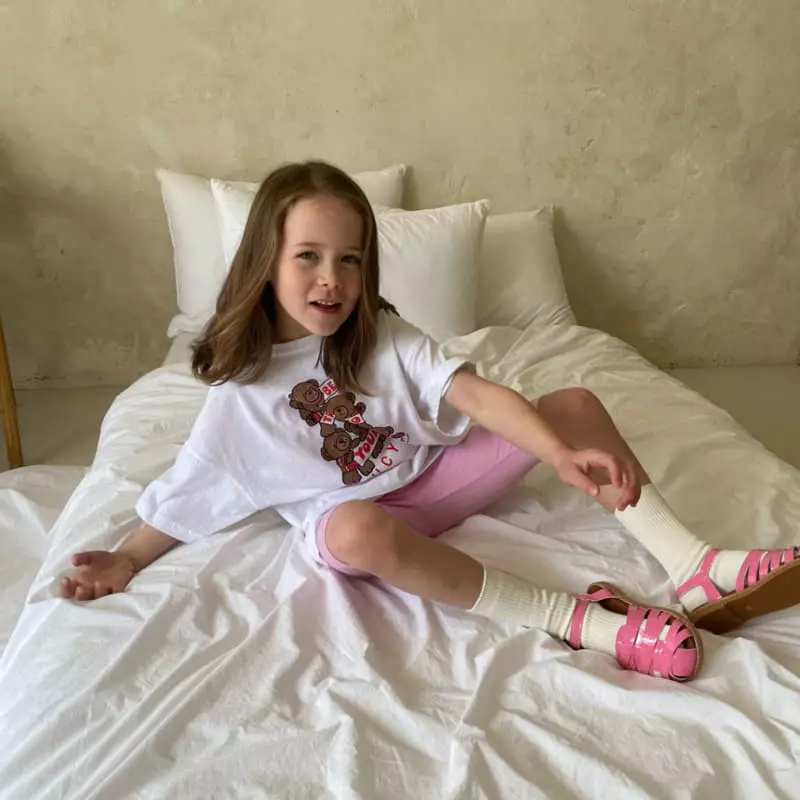 Plan B - Korean Children Fashion - #littlefashionista - School Cool Bear Tee - 8