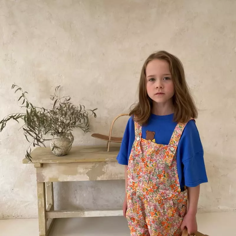 Plan B - Korean Children Fashion - #littlefashionista - Flower Overalls - 6