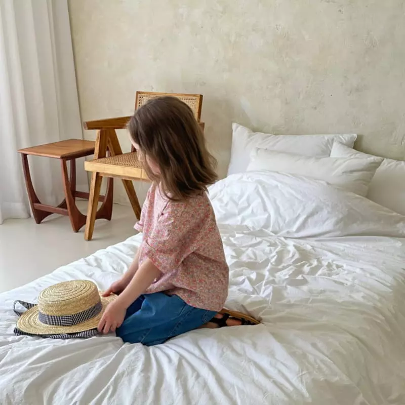 Plan B - Korean Children Fashion - #littlefashionista - Flower Color Tee - 10