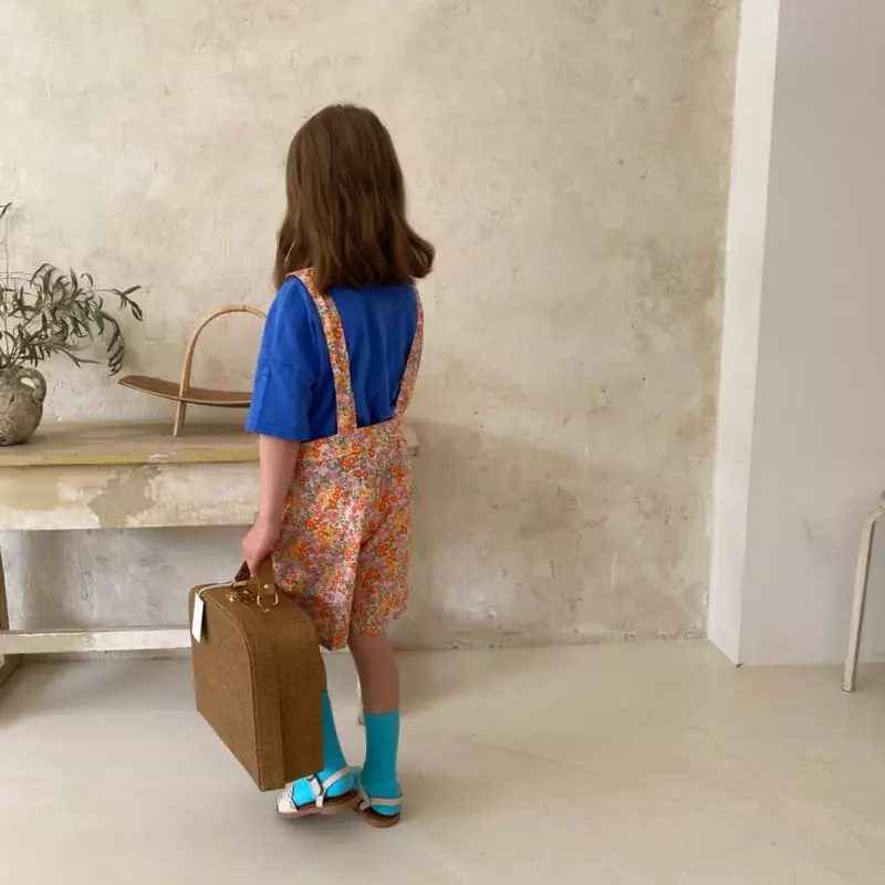 Plan B - Korean Children Fashion - #magicofchildhood - Flower Overalls - 7