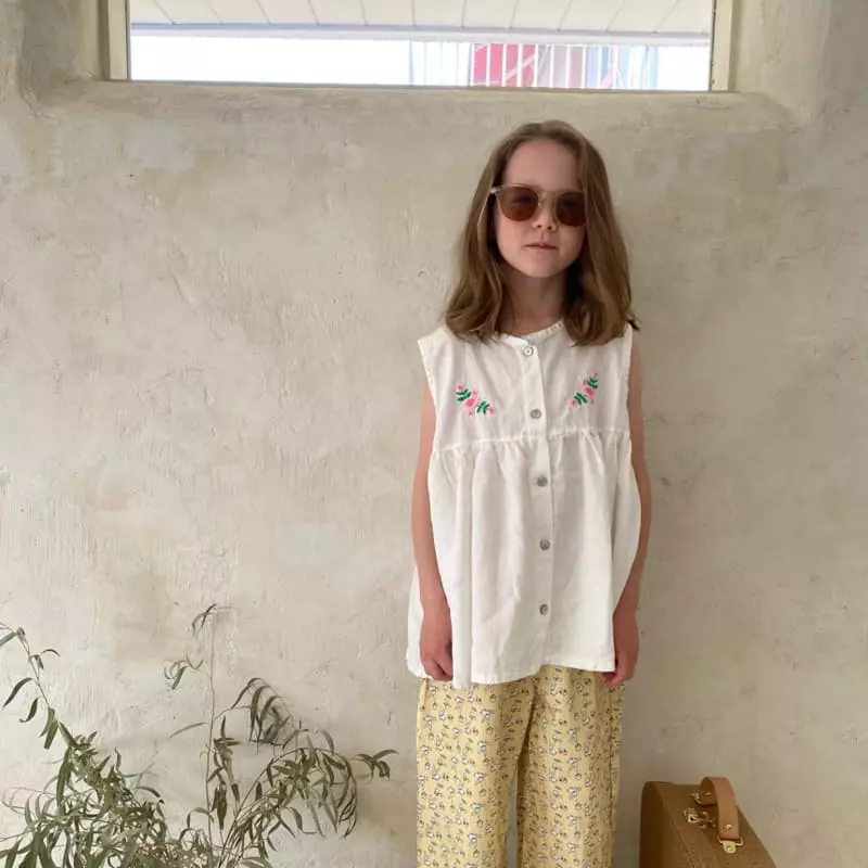 Plan B - Korean Children Fashion - #littlefashionista - Layered Sleeveless Blouse - 4