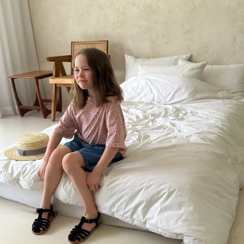 Plan B - Korean Children Fashion - #magicofchildhood - Flower Color Tee - 11