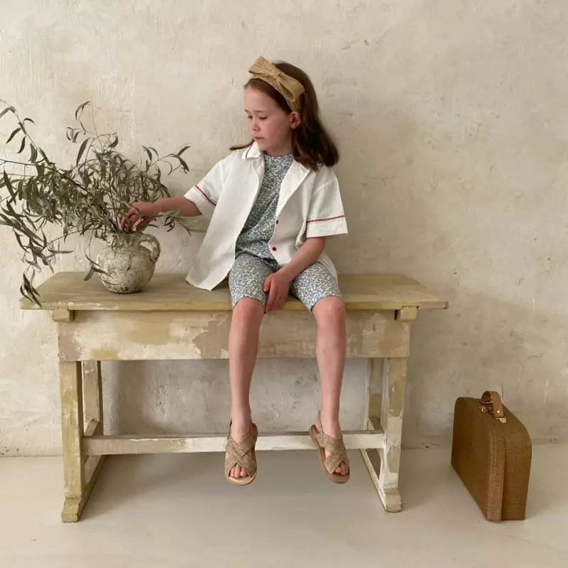 Plan B - Korean Children Fashion - #magicofchildhood - Flower Top Bottom Set - 9