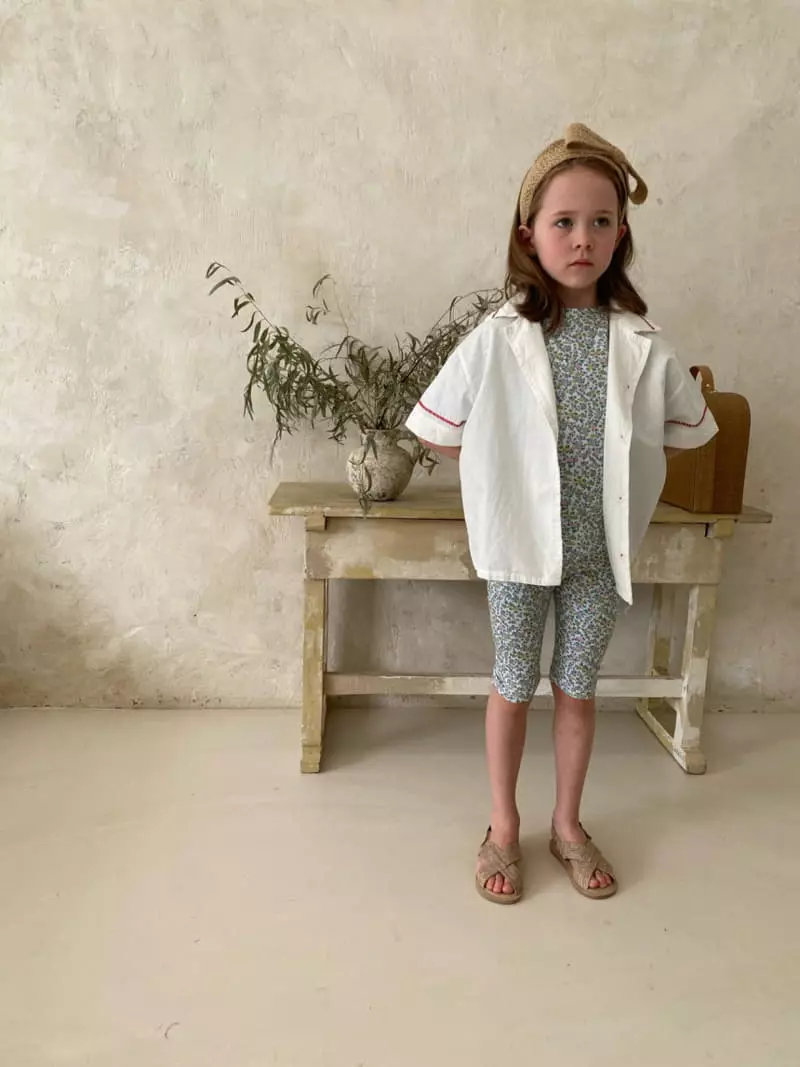 Plan B - Korean Children Fashion - #todddlerfashion - Flower Top Bottom Set - 12