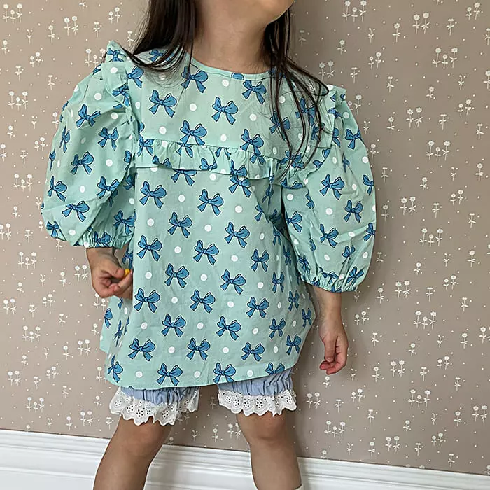 Popochichi - Korean Children Fashion - #Kfashion4kids - Ribbon Blouse - 8