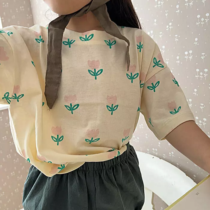 Popochichi - Korean Children Fashion - #Kfashion4kids - Tulip Tee - 3