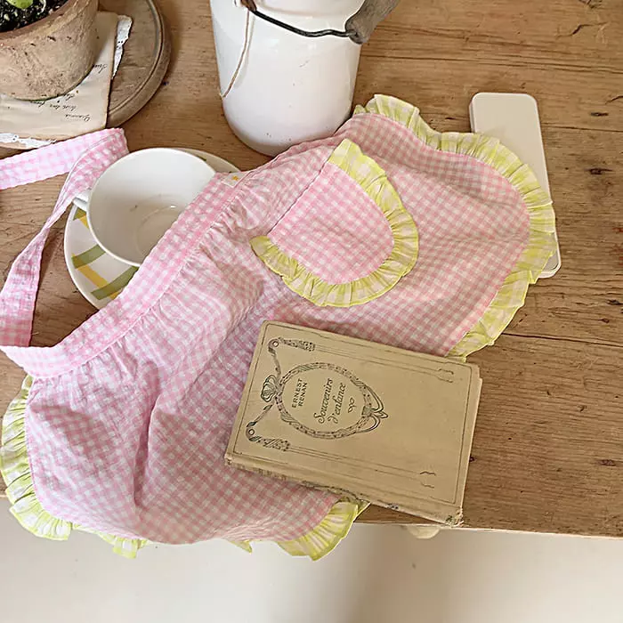 Popochichi - Korean Children Fashion - #childofig - Check Apron - 3