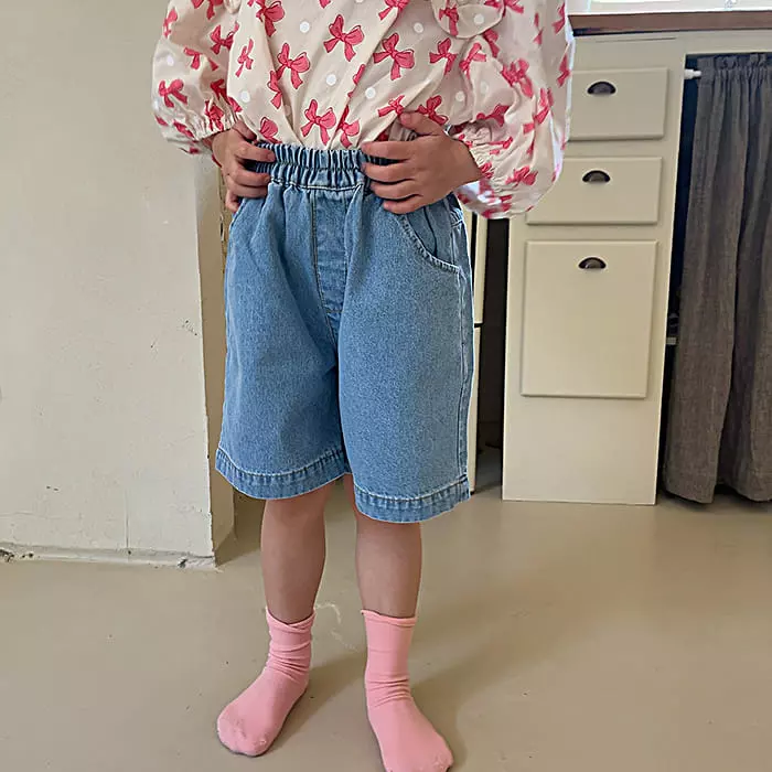 Popochichi - Korean Children Fashion - #childofig - Dow Denim Pants - 2