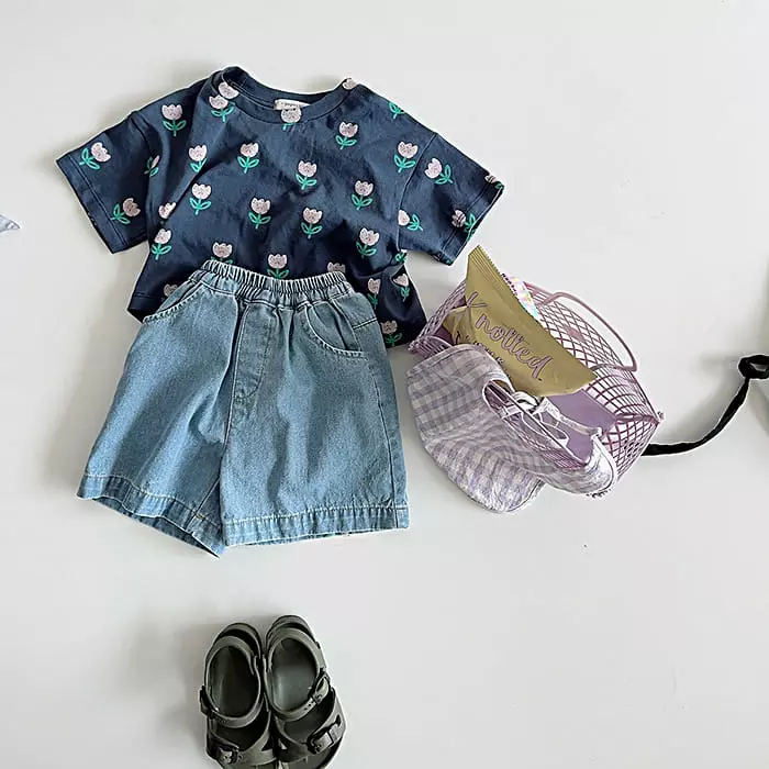 Popochichi - Korean Children Fashion - #kidzfashiontrend - Dow Denim Pants - 9