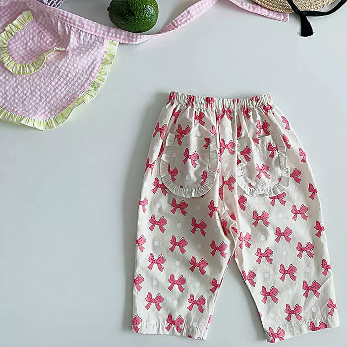 Popochichi - Korean Children Fashion - #littlefashionista - Ribbon Pants - 10