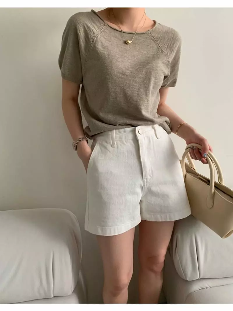 Proper - Korean Women Fashion - #womensfashion - Bian Knit Tee - 3