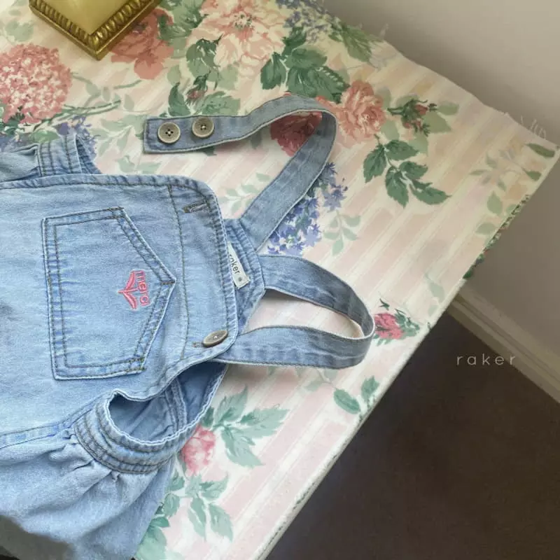 Raker - Korean Children Fashion - #stylishchildhood - Merci Denim Jump Skirt - 4