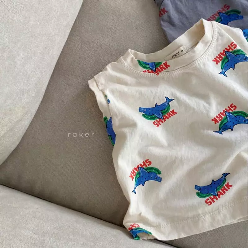 Raker - Korean Children Fashion - #childofig - Shark Sleeveless - 4