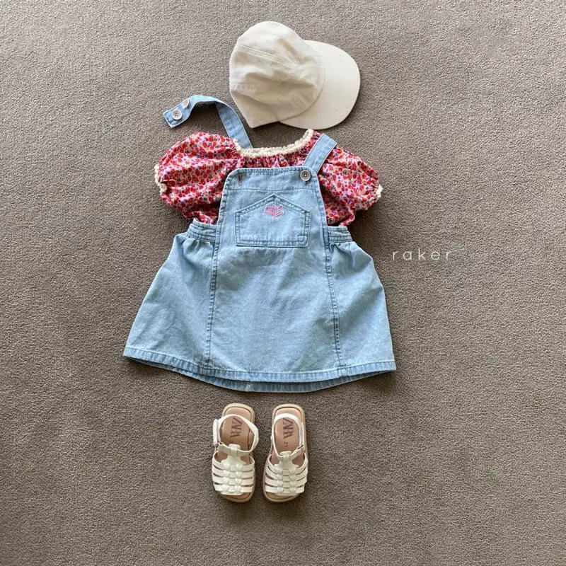 Raker - Korean Children Fashion - #designkidswear - Merci Denim Jump Skirt - 6