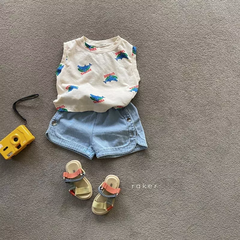 Raker - Korean Children Fashion - #designkidswear - Shark Sleeveless - 5