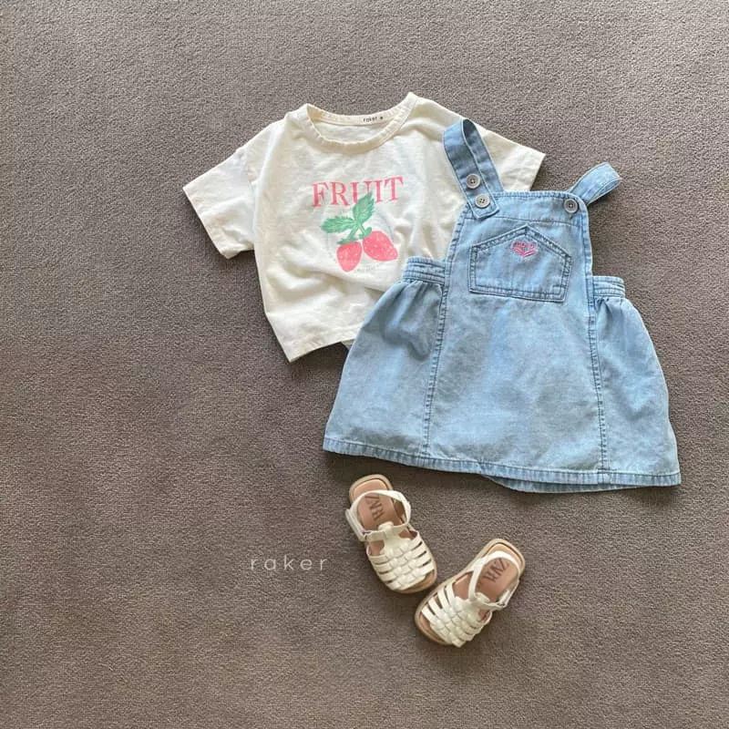 Raker - Korean Children Fashion - #discoveringself - Merci Denim Jump Skirt - 7