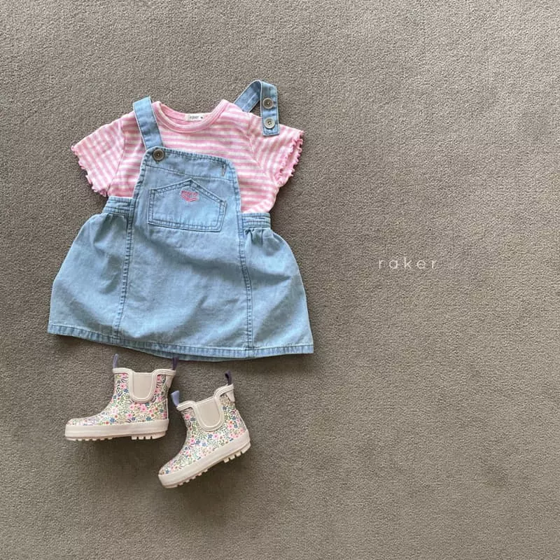 Raker - Korean Children Fashion - #fashionkids - Merci Denim Jump Skirt - 8