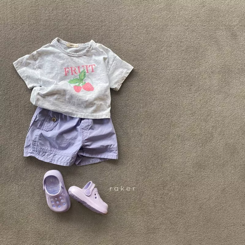 Raker - Korean Children Fashion - #kidsshorts - Fruit Tee - 6