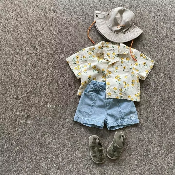 Raker - Korean Children Fashion - #kidsstore - Merci Shorts Blue - 3