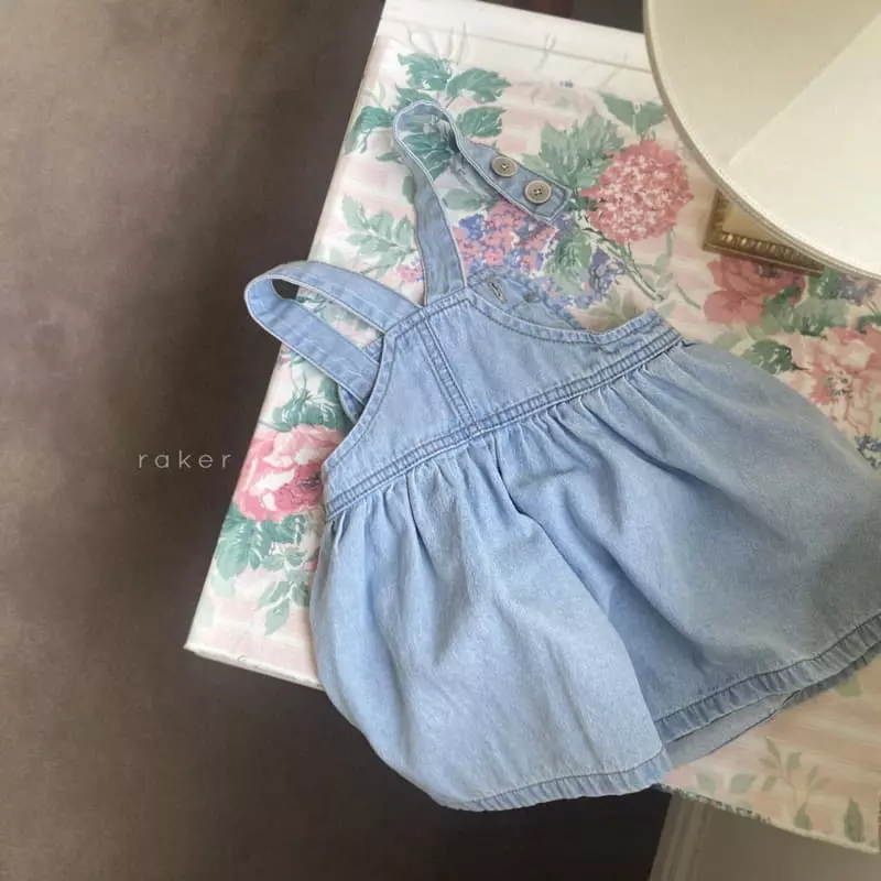 Raker - Korean Children Fashion - #stylishchildhood - Merci Denim Jump Skirt - 3