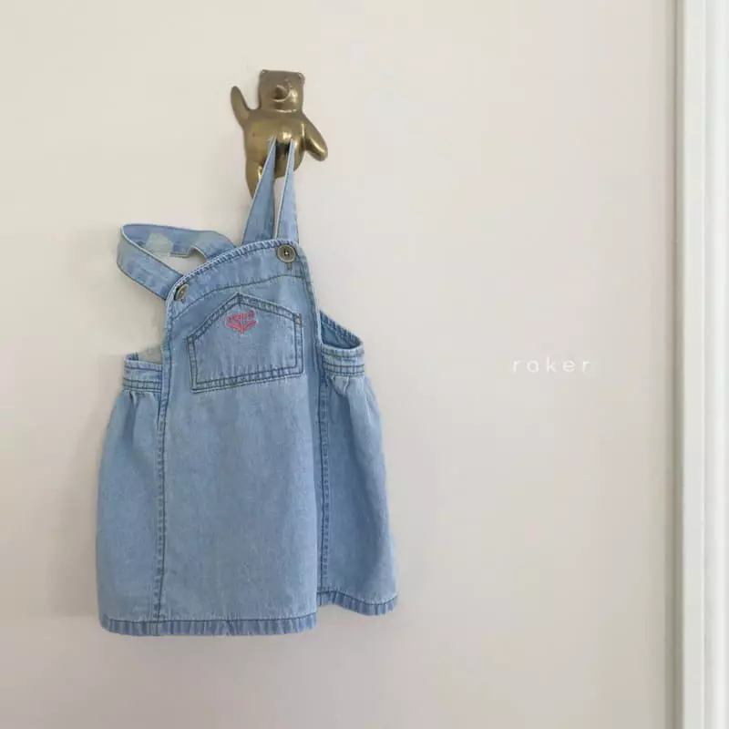 Raker - Korean Children Fashion - #todddlerfashion - Merci Denim Jump Skirt